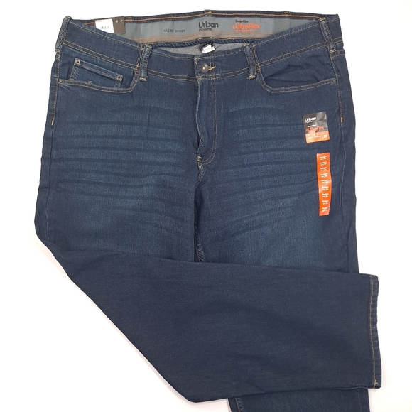 Urban Pipeline Men's Jeans Dark Wash Blue Straight Ultra Flex Stretch - Sz 44x30 - Picture 2 of 10